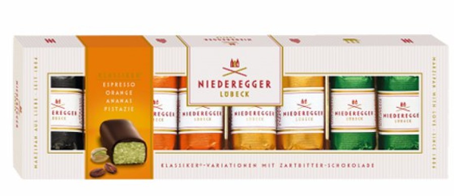 Marzipan Niederegger | Marzipan Klassiker-Variationen, 4-Fach Sortiert 100G