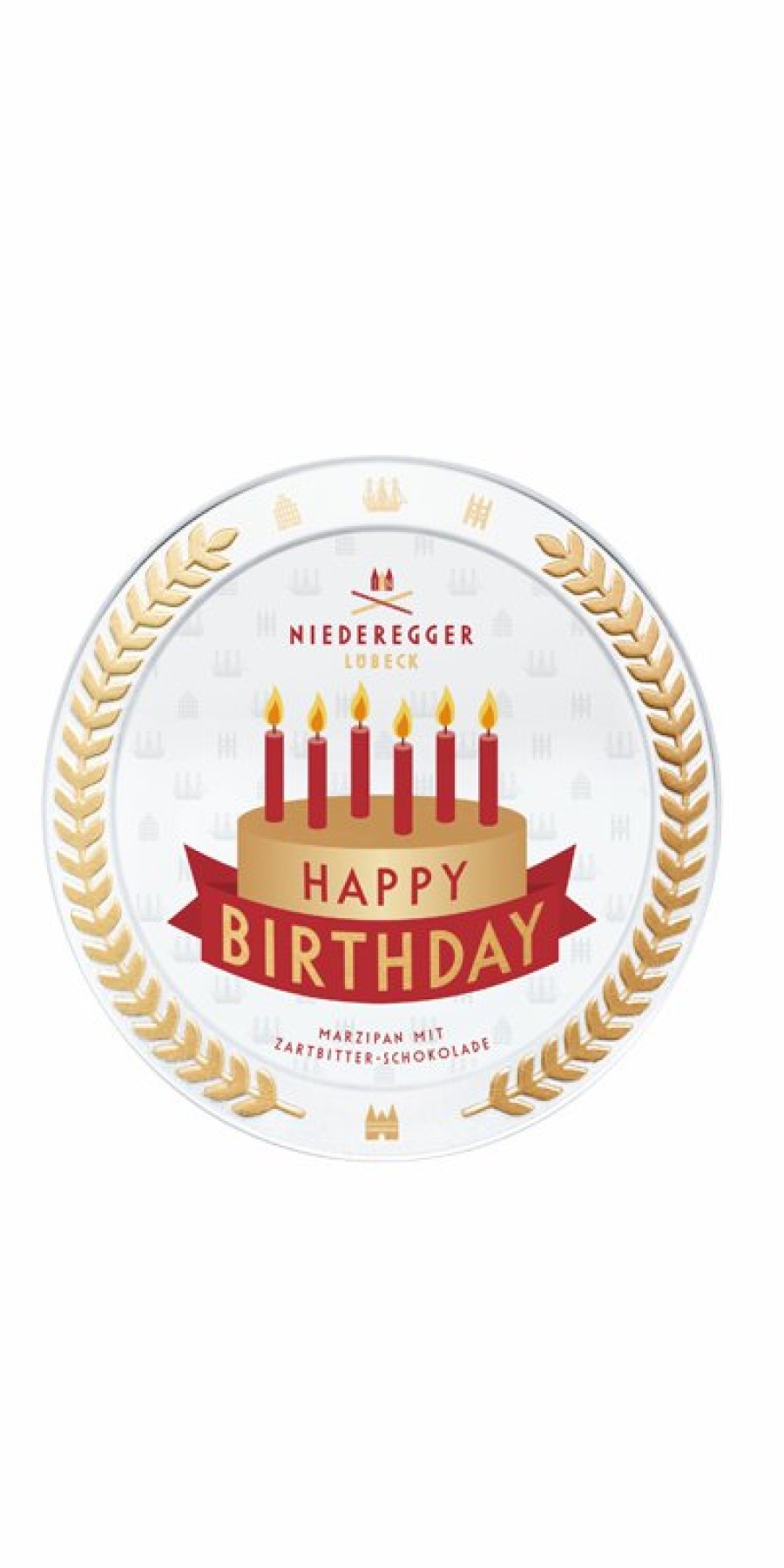 Prasente Niederegger | Marzipantaler "Happy Birthday"